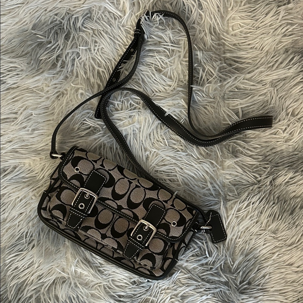 Rare! Coach Y2K Vintage Black Crossbody Bag